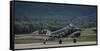 A U.S. Air Force C-47 Skytrain Aircraft Lands at Ramstein Air Base, Germany-null-Framed Stretched Canvas