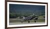 A U.S. Air Force C-47 Skytrain Aircraft Lands at Ramstein Air Base, Germany-null-Framed Photographic Print