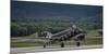 A U.S. Air Force C-47 Skytrain Aircraft Lands at Ramstein Air Base, Germany-null-Mounted Photographic Print