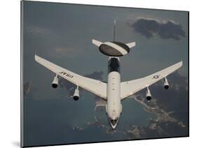 A U.S. Air Force E-3 Sentry Aircraft Off the Coast of South Korea-Stocktrek Images-Mounted Photographic Print