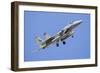 A U.S. Air Force F-15C Turns in for Landing-Stocktrek Images-Framed Photographic Print