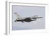 A U.S. Air Force F-16 Fighting Falcon in Flight over Italy-null-Framed Photographic Print