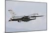 A U.S. Air Force F-16 Fighting Falcon in Flight over Italy-null-Mounted Photographic Print