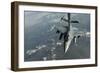 A U.S. Air Force F-16C Fighting Falcon Conducts Aerial Refueling-null-Framed Photographic Print