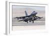 A U.S. Air Force F-16C Fighting Falcon Landing-Stocktrek Images-Framed Photographic Print