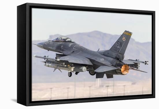 A U.S. Air Force F-16C Fighting Falcon Taking Off-Stocktrek Images-Framed Stretched Canvas