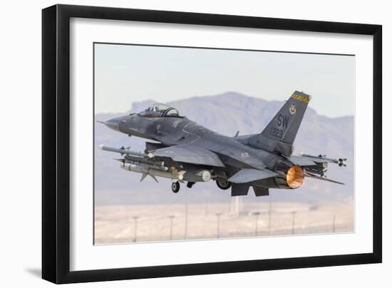 A U.S. Air Force F-16C Fighting Falcon Taking Off-Stocktrek Images-Framed Photographic Print