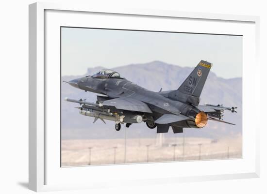 A U.S. Air Force F-16C Fighting Falcon Taking Off-Stocktrek Images-Framed Photographic Print