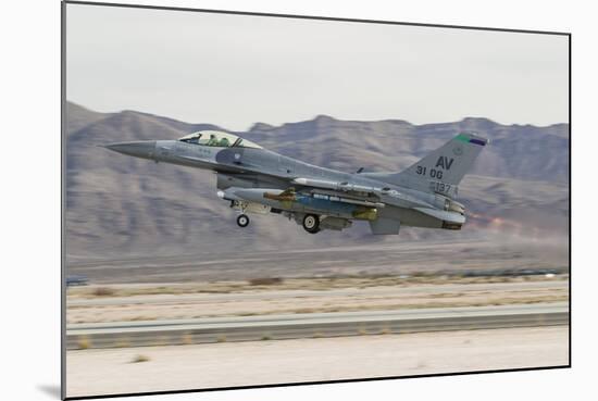 A U.S. Air Force F-16C Fighting Falcon Taking Off-Stocktrek Images-Mounted Photographic Print