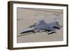 A U.S. Air Force F-16C Fighting Falcon Taxiing at the End of a Training Mission-Stocktrek Images-Framed Photographic Print