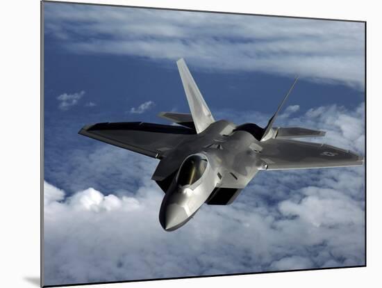 A U.S. Air Force F-22 Raptor Aircraft Flies Near Guam-Stocktrek Images-Mounted Photographic Print