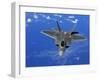 A U.S. Air Force F-22 Raptor in Flight Near Guam-Stocktrek Images-Framed Photographic Print