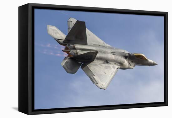 A U.S. Air Force F-22 Raptor Makes a Fast Flyby-Stocktrek Images-Framed Stretched Canvas