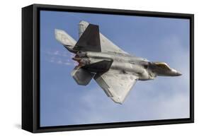 A U.S. Air Force F-22 Raptor Makes a Fast Flyby-Stocktrek Images-Framed Stretched Canvas