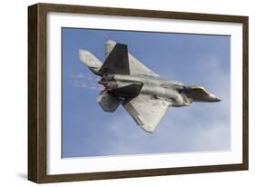 A U.S. Air Force F-22 Raptor Makes a Fast Flyby-Stocktrek Images-Framed Photographic Print