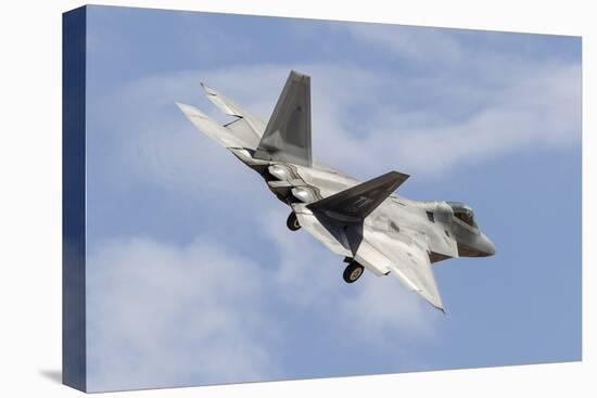 A U.S. Air Force F-22 Raptor Prepares for Landing-Stocktrek Images-Stretched Canvas