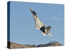 A U.S. Air Force F-22 Raptor Takes Off from Nellis Air Force Base, Nevada-Stocktrek Images-Stretched Canvas