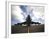 A U.S. Air Force Maintenance Crew Performs Post Flight Checks on a B-52 Stratofortress-Stocktrek Images-Framed Photographic Print