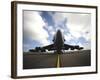 A U.S. Air Force Maintenance Crew Performs Post Flight Checks on a B-52 Stratofortress-Stocktrek Images-Framed Photographic Print