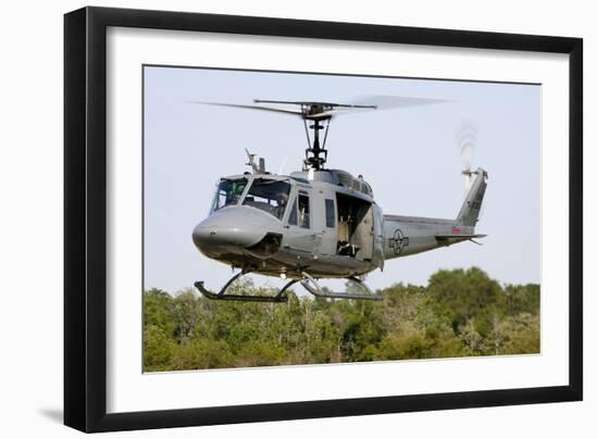 A U.S. Air Force Th-1H Huey Ii During a Training Sortie in Alabama-null-Framed Premium Photographic Print