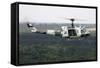 A U.S. Air Force Uh-1H Huey in an Experiment Paint Scheme-null-Framed Stretched Canvas