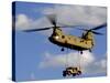A U.S. Army CH-47 Chinook Helicopter Transports a Humvee-Stocktrek Images-Stretched Canvas