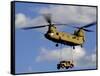 A U.S. Army CH-47 Chinook Helicopter Transports a Humvee-Stocktrek Images-Framed Stretched Canvas