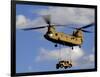 A U.S. Army CH-47 Chinook Helicopter Transports a Humvee-Stocktrek Images-Framed Photographic Print