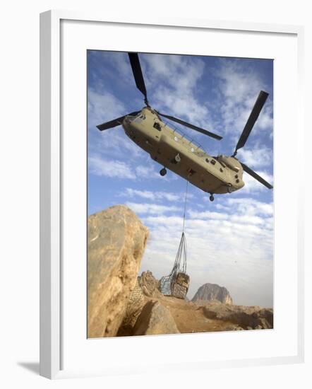 A U.S. Army CH-47 Chinook Helicopter-Stocktrek Images-Framed Photographic Print