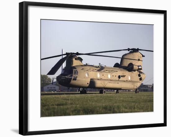 A U.S. Army CH-47F Chinook Helicopter-Stocktrek Images-Framed Photographic Print