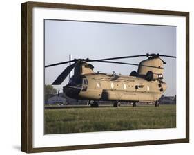 A U.S. Army CH-47F Chinook Helicopter-Stocktrek Images-Framed Photographic Print