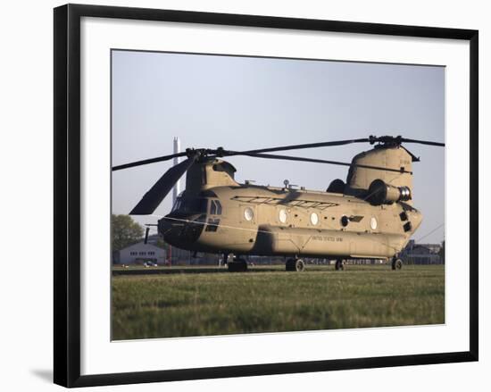 A U.S. Army CH-47F Chinook Helicopter-Stocktrek Images-Framed Photographic Print