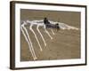 A U.S. Marine Corps CH-46 Sea Knight Helicopter Launching Flares Over the Desert Near Al Taqqadum-Stocktrek Images-Framed Photographic Print