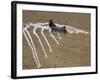 A U.S. Marine Corps CH-46 Sea Knight Helicopter Launching Flares Over the Desert Near Al Taqqadum-Stocktrek Images-Framed Photographic Print