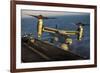 A U.S. Marine Corps MV-22B Osprey Lands on USS Kearsarge-null-Framed Photographic Print