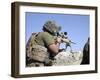 A U.S. Marine Looks Through the Scope of an M40A1 Sniper Rifle-Stocktrek Images-Framed Photographic Print