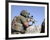 A U.S. Marine Looks Through the Scope of an M40A1 Sniper Rifle-Stocktrek Images-Framed Photographic Print