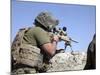 A U.S. Marine Looks Through the Scope of an M40A1 Sniper Rifle-Stocktrek Images-Mounted Photographic Print