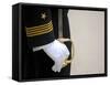 A U.S. Naval Academy Midshipman Stands at Attention-Stocktrek Images-Framed Stretched Canvas