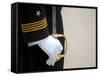 A U.S. Naval Academy Midshipman Stands at Attention-Stocktrek Images-Framed Stretched Canvas