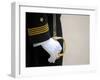 A U.S. Naval Academy Midshipman Stands at Attention-Stocktrek Images-Framed Photographic Print
