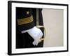 A U.S. Naval Academy Midshipman Stands at Attention-Stocktrek Images-Framed Photographic Print