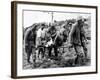 A U.S. Navy Corpsman Administers Blood Plasma to a Wounded Marine-null-Framed Photographic Print