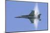 A U.S. Navy FA-18F Super Hornet Flies by at High Transonic Speed-Stocktrek Images-Mounted Photographic Print