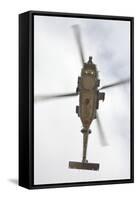 A U.S. Navy MH-60R Seahawk in Flight over Coroando, California-null-Framed Stretched Canvas