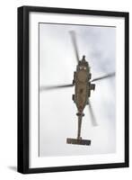 A U.S. Navy MH-60R Seahawk in Flight over Coroando, California-null-Framed Photographic Print