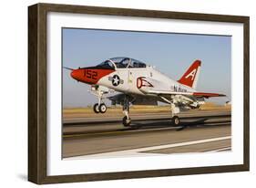 A U.S. Navy T-45 Goshawk Taking Off-null-Framed Photographic Print