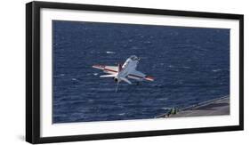 A U.S. Navy T-45C Goshawk Performs a Touch-And-Go Landing-null-Framed Photographic Print