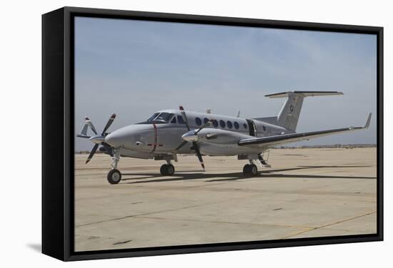 A U.S. Navy UC-12W King Air Utility Aircraft-null-Framed Stretched Canvas