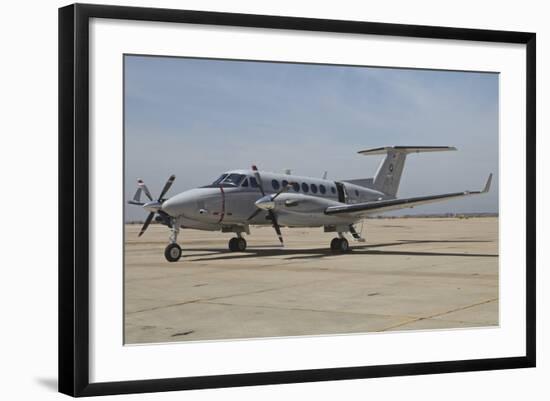 A U.S. Navy UC-12W King Air Utility Aircraft-null-Framed Photographic Print